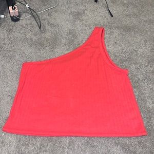 Red crop top